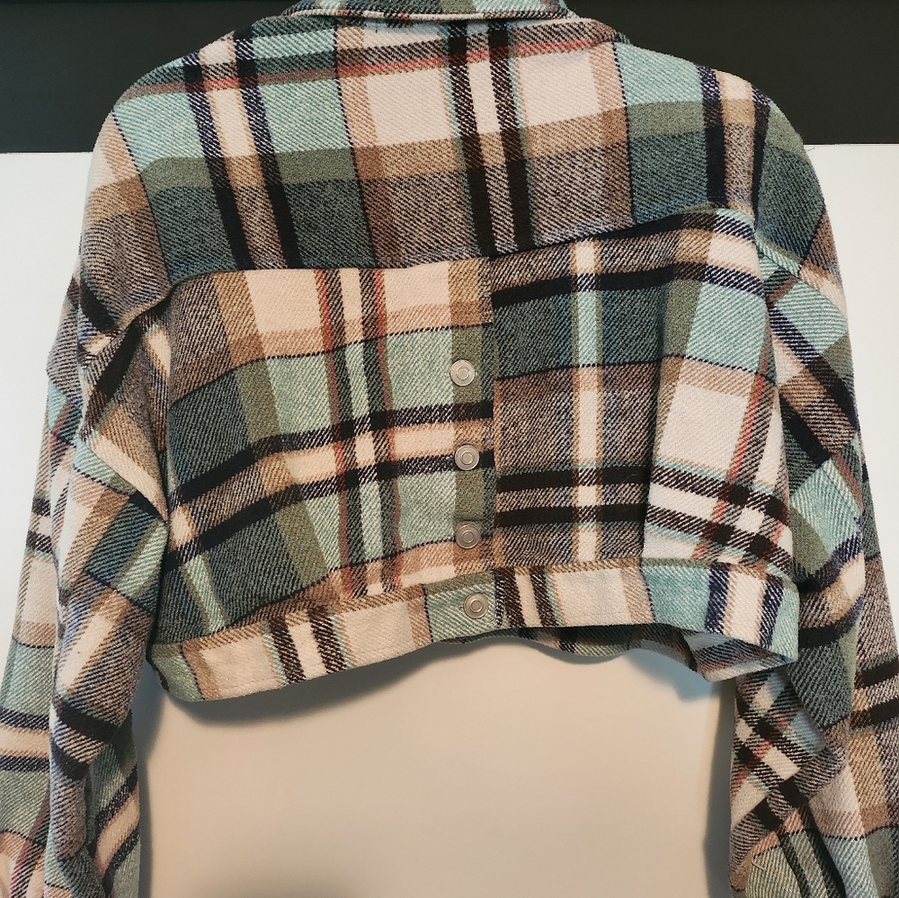 Hyfve Plaid Cropped Shacket